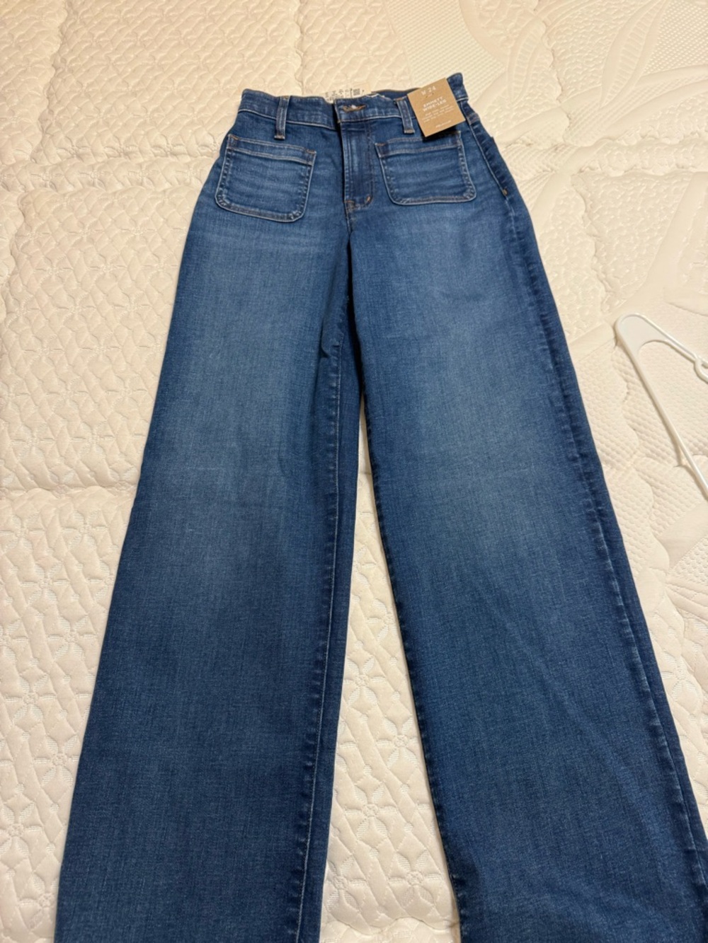 Madewell Wide-Leg Jeans in Dark Blue Wash